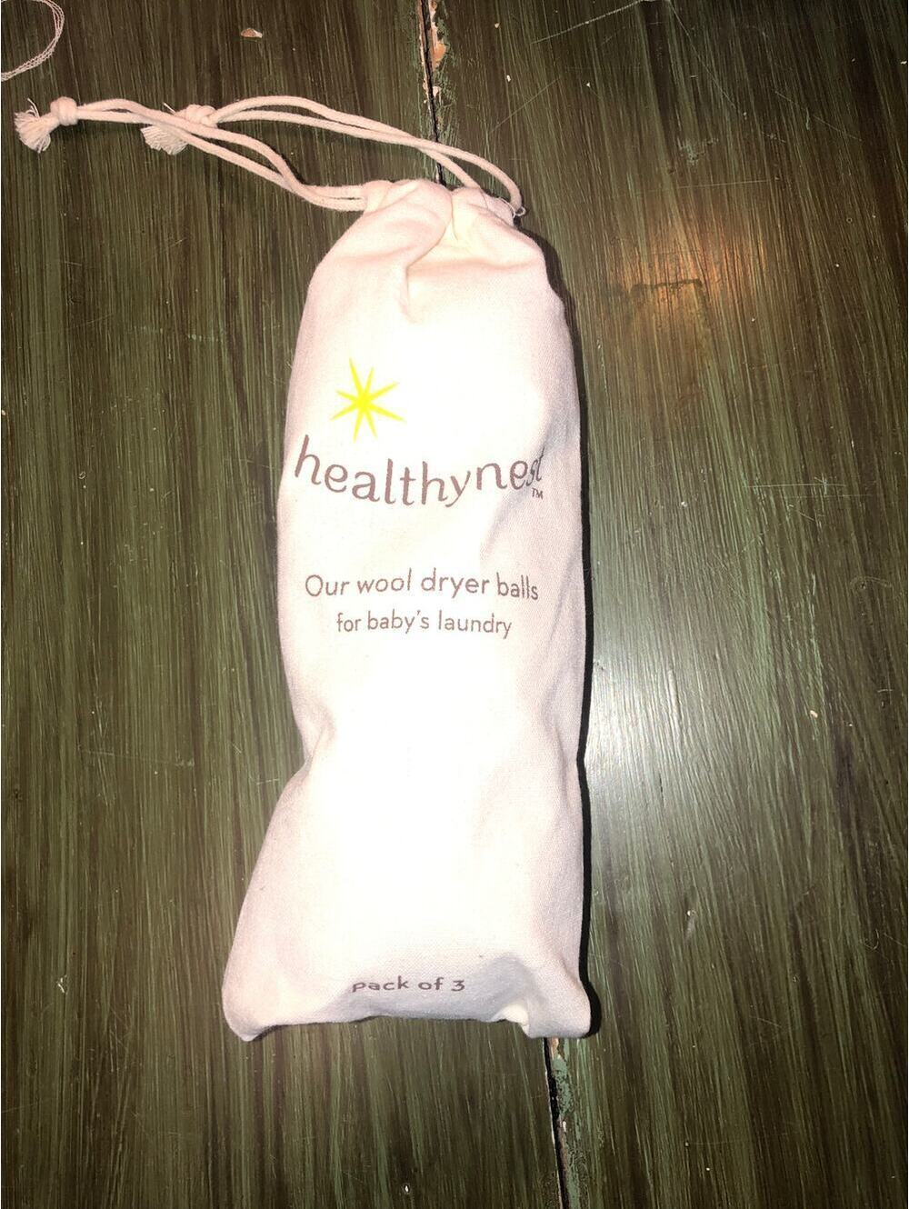 Healthy Nest NEW 3 Pack 100% Wool Dryer Balls